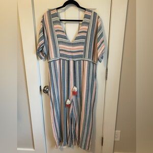 Women’s striped jumpsuit